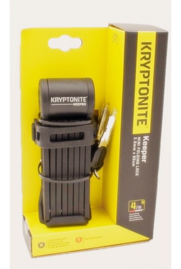 KRYPTONITE Keeper Mini Folding Lock 2.5mm x 80cm