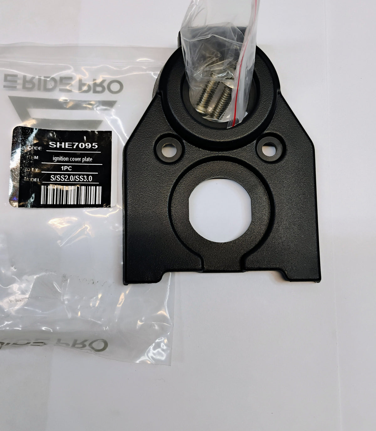E Ride Pro - Ignition Cover Plate, S/SS2.0/SS3.0
