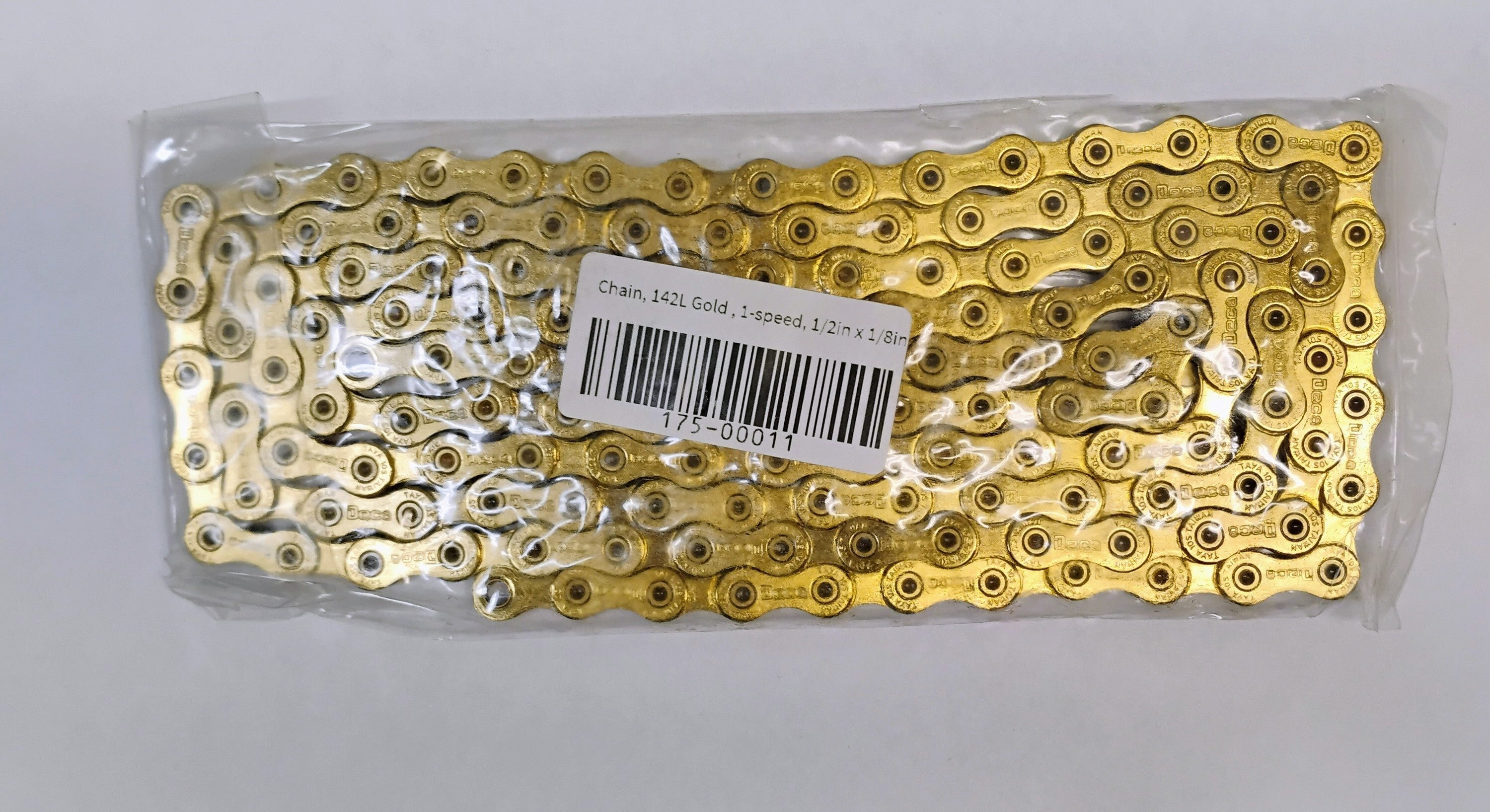 Super73 142L Gold Chain, 1 - Speed, 1/2in x 1/8in