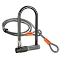 Kryptonite, KryptoLok STD w/Cable, U-Lock, Key, 101x229mm (with 122cm Cable)
