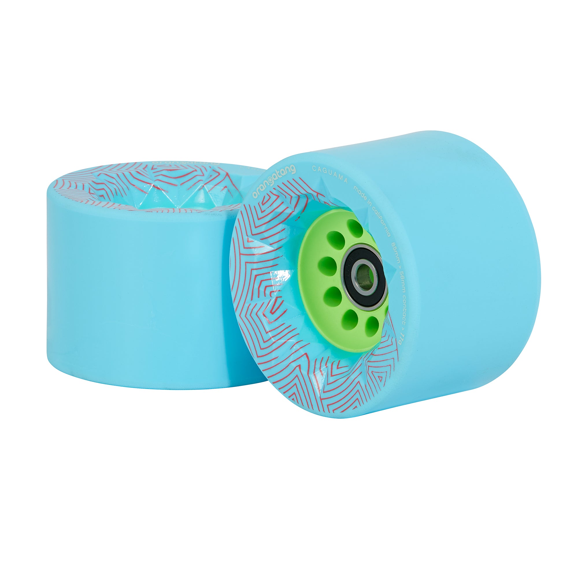 Boosted or Evolve Loaded Caguama 85mm 77a Wheels W / Pulleys - Blue