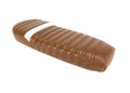 Kanebilt Brown Leather Memory Foam Seat w/ White Accent Stripe For Super73