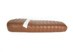 Kanebilt Brown Leather Memory Foam Seat w/ White Accent Stripe For Super73