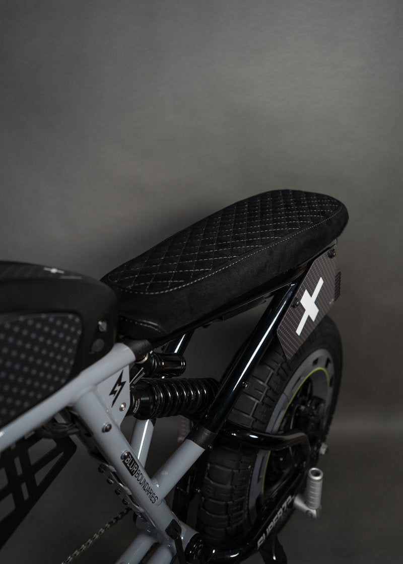Blur Boundaries 2-Up Black Alcantara Diamond Stitch Seat For Super73