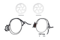 Macfox E-bike Four-Piston Hydraulic Disc Brake Replacement Set