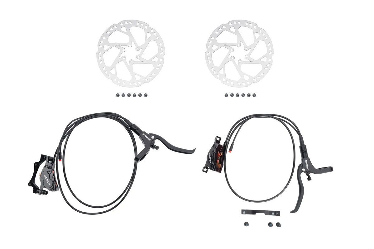 Macfox E-bike Four-Piston Hydraulic Disc Brake Replacement Set