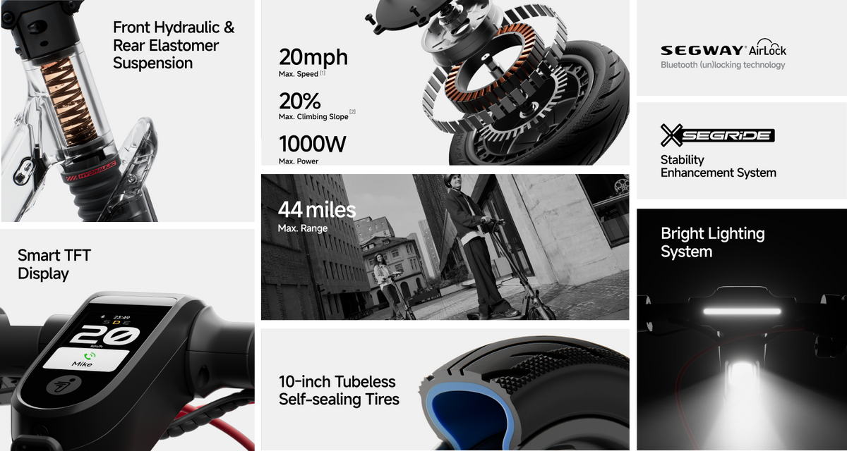 Segway F3 eKickScooter - Electric Scooter