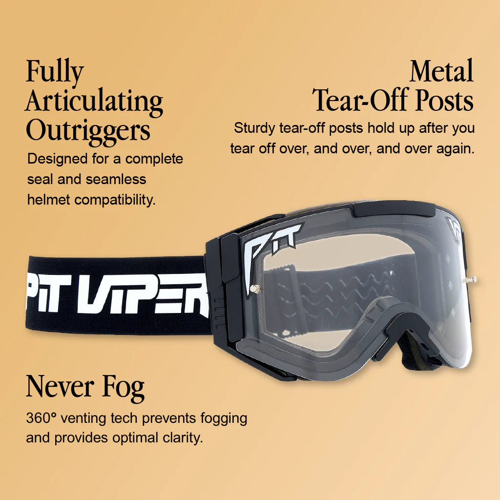 Pit Viper Brapstrap Moto Goggles