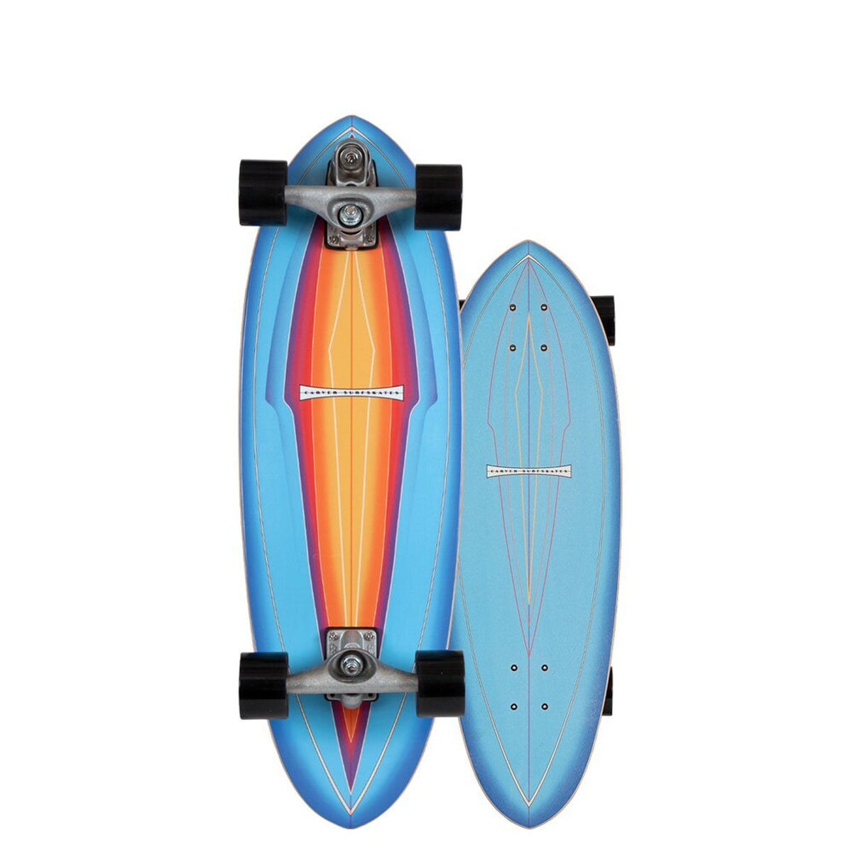 CARVER 31&quot; BLUE HAZE SURFSKATE 2020 COMPLETE C7 - Carver Skateboards