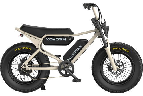Macfox X7 & X7L Fat Tire Mountain Ebike Dual / Beige / X7