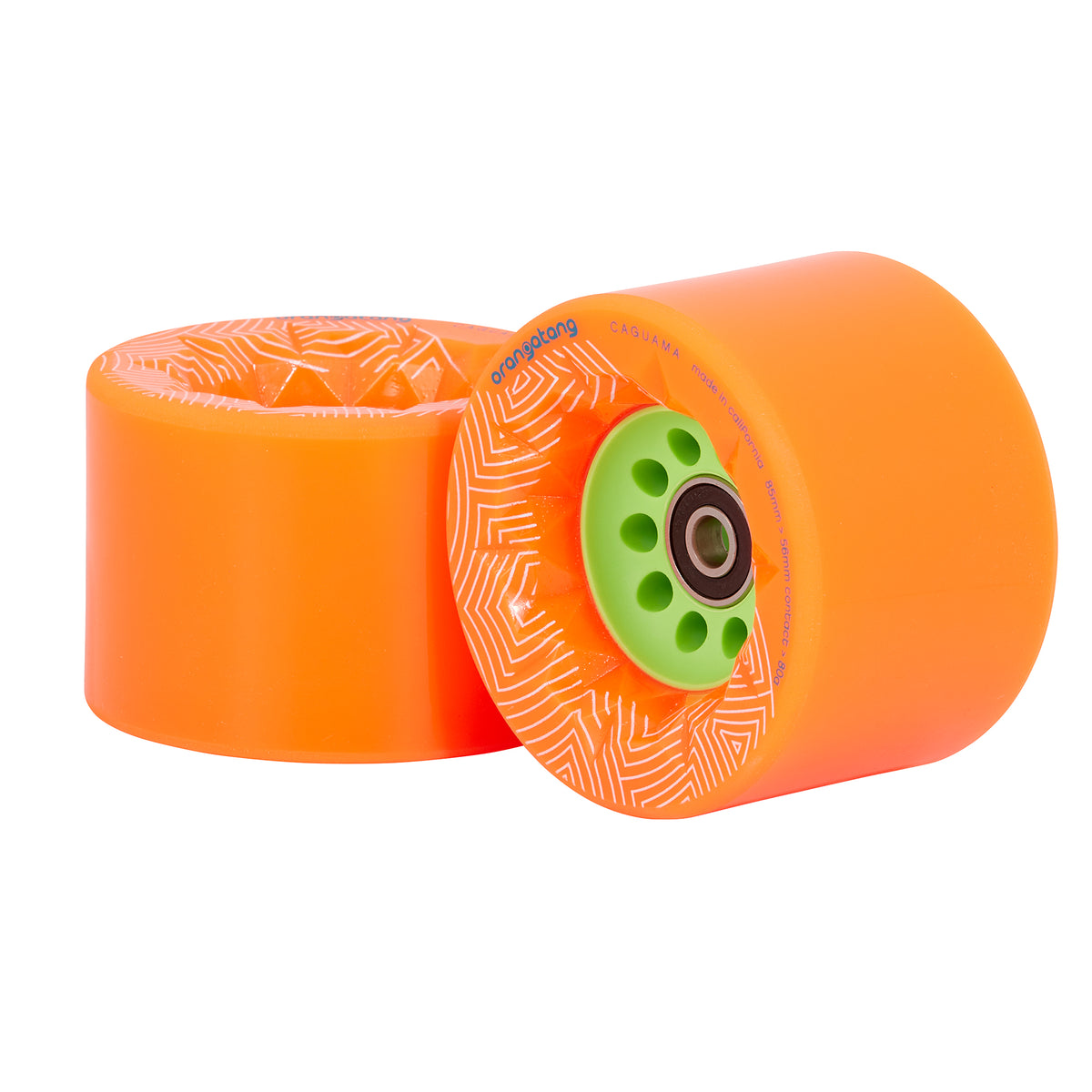 Boosted Loaded Caguama 85mm 80a Wheels W / Pulleys - Orange