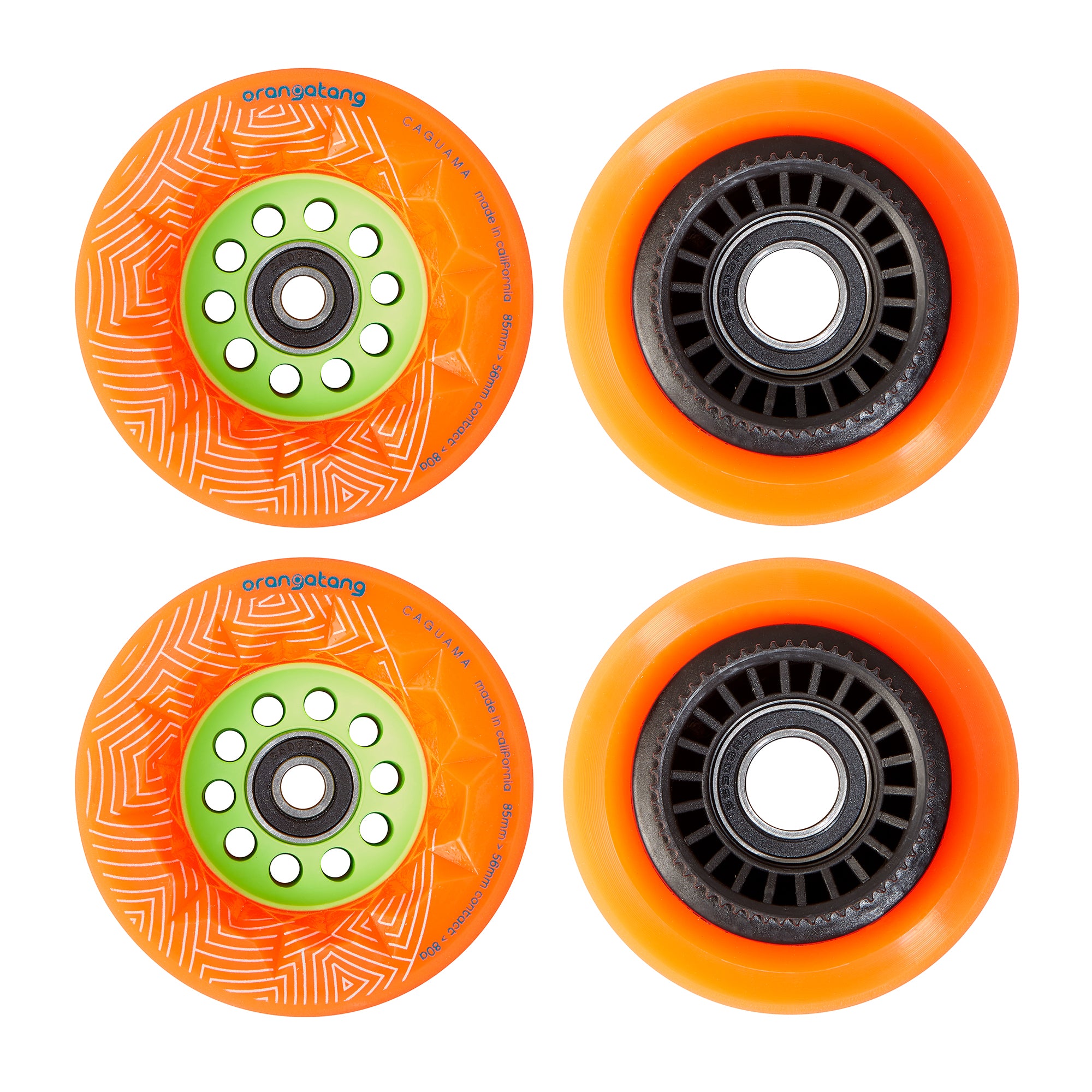 Boosted Loaded Caguama 85mm 80a Wheels W / Pulleys - Orange