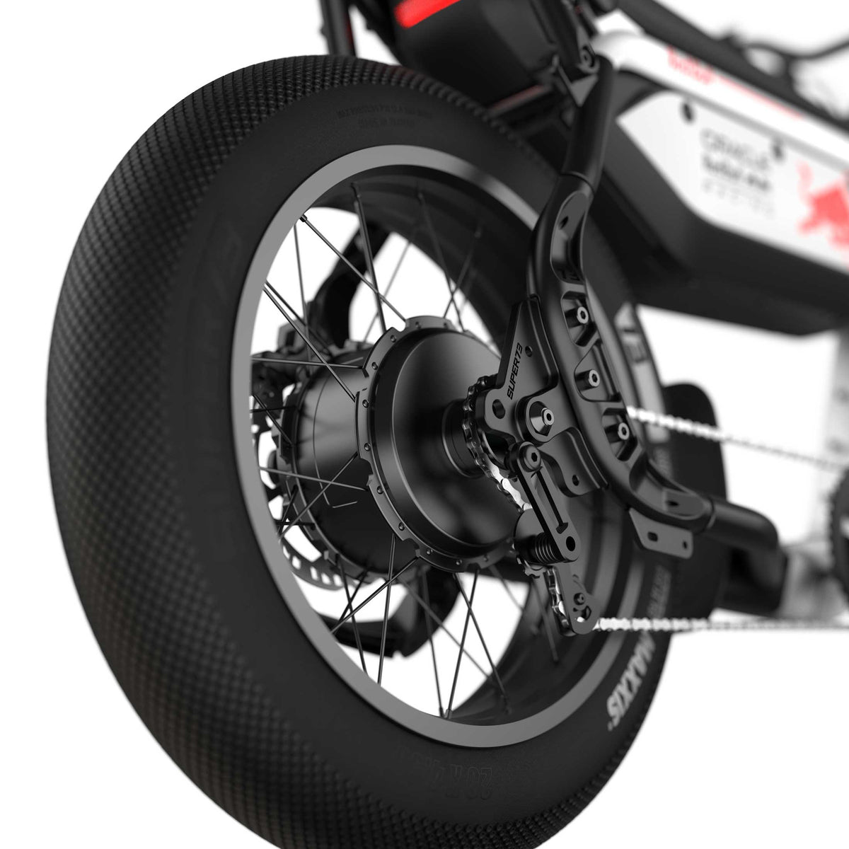 Rear tire and motor, M1D SE Suzuka White