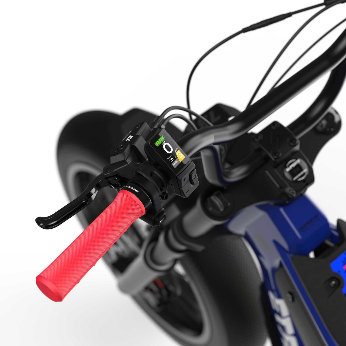 Digital display and red grips, M1D SE Nightfall Blue