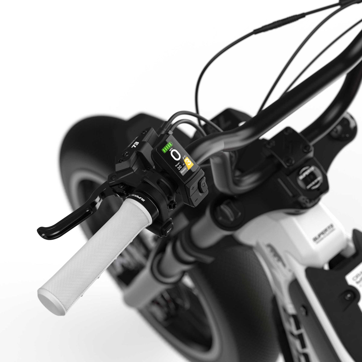 Digital display and grips, M1D SE Suzuka White