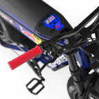 Brakes and red grips, M1D SE Nightfall Blue