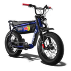 Front view of the Oracle Red Bull Racing M1D SE ebike in Nightfall Blue