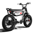 Rear view of the Oracle Red Bull Racing M1D SE ebike in Suzuka White