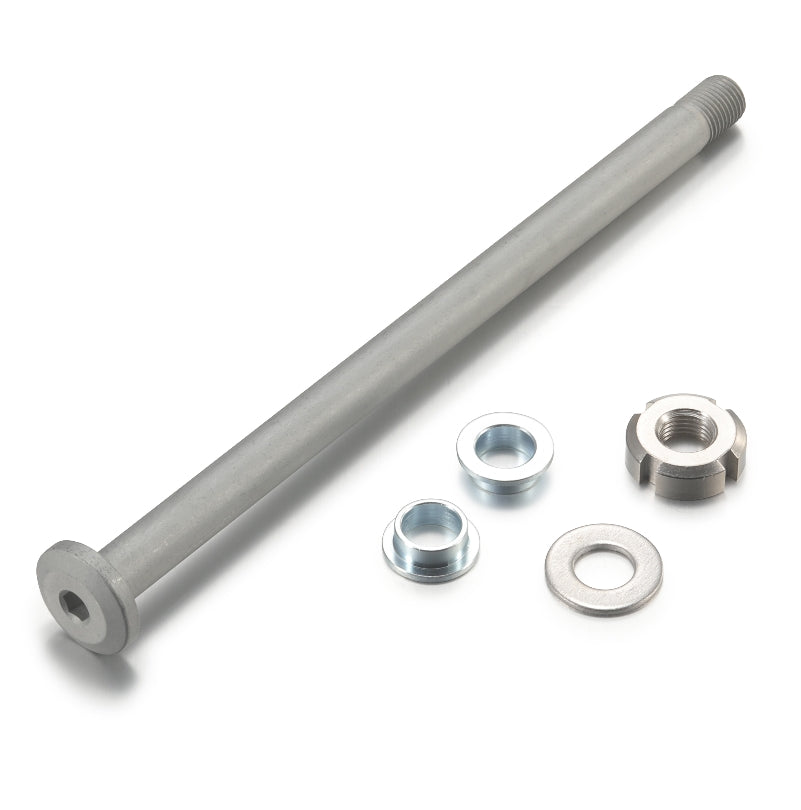 SHE7014 M12 Jackshaft Axle with nut, shim and 2 bushings