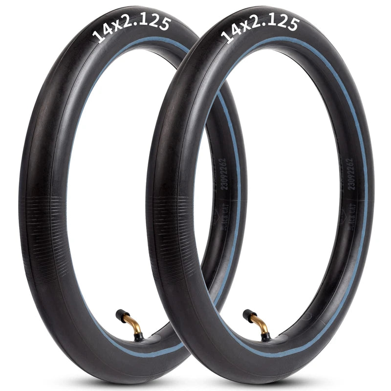 STAIBC Heavy-Duty 14 x 2.125 with Angled Valve Stem,  Tire Tube 2 Pack