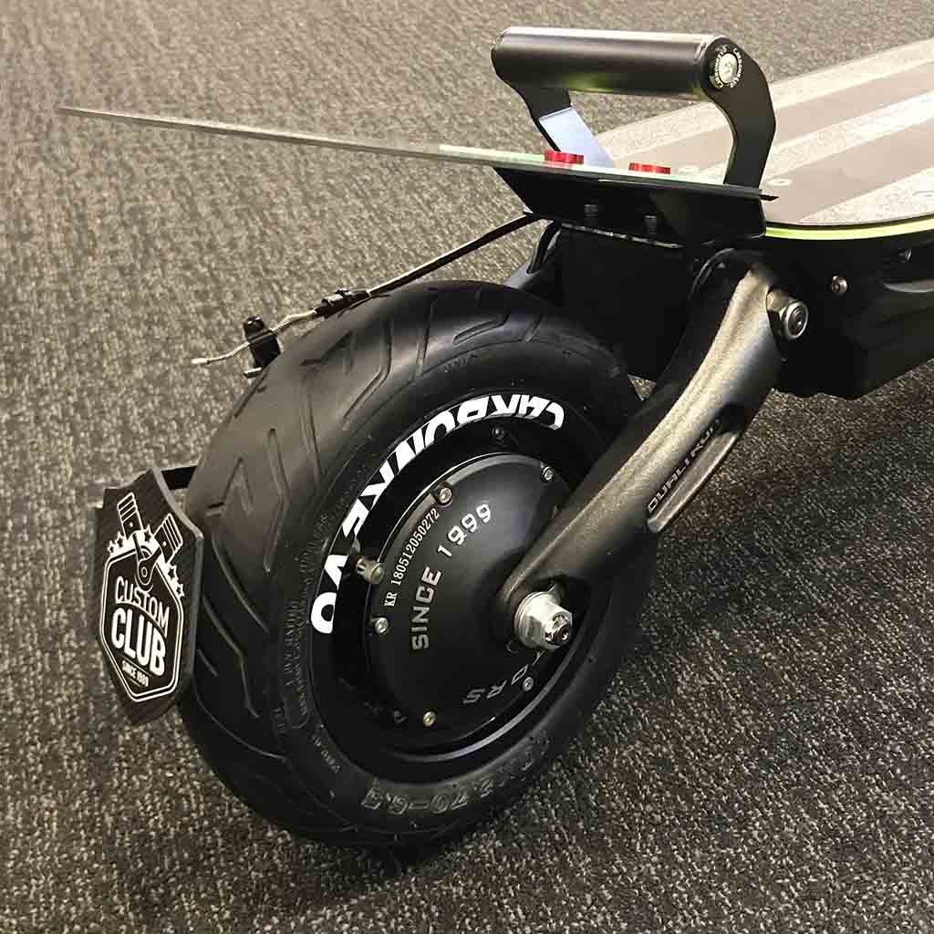 CarbonRevo Dualtron Rear Mudguard Back View