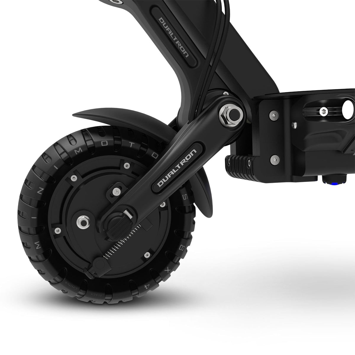 Dualtron Compact Electric Scooter Front Suspension Detail
