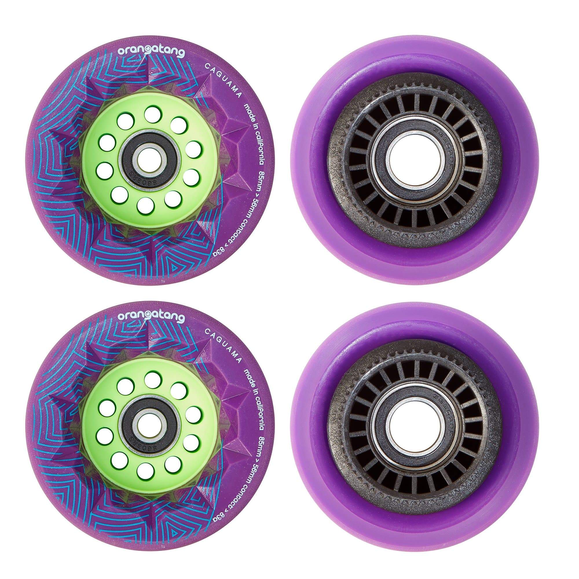 Boosted Loaded Caguama 85mm 83a, W / Pulleys - Purple