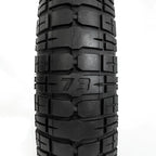 Super73 replacement tires in multiple tread patterns including street, all-terrain, and off-road knobby designs